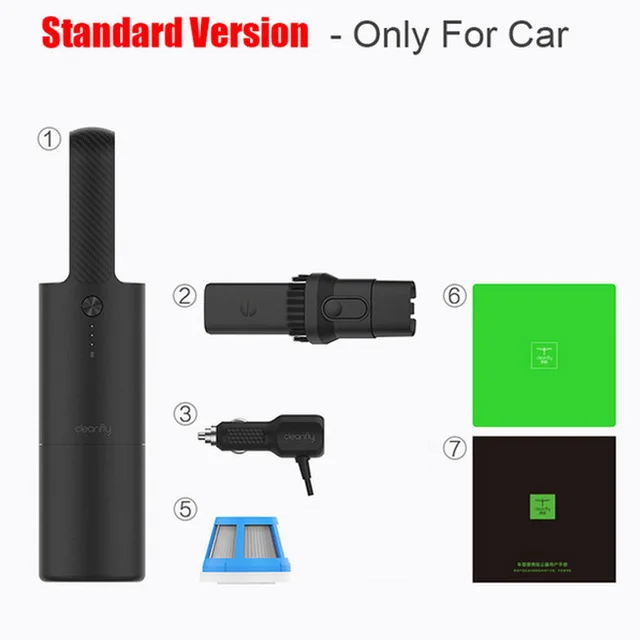for car Xiaomi Mijia Cleanfly Fvq портативный автомобильный Домашний Беспроводной Ручной пылесос Мощный всасывающий быстрый заряд - Цвет: for car