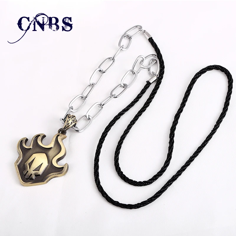 MOSU аниме отбеливатель Kurosaki Ichigo накладное ожерелье из бронзы, Прямая поставка, Очаровательная подвеска, косплей аксессуары, ювелирные изделия MOSU аниме отбеливатель Kurosaki Ichigo накладное ожерелье из бронзы, Прямая поставка, Очаровательная подвеска, косплей аксессуары, ювелирные изделия