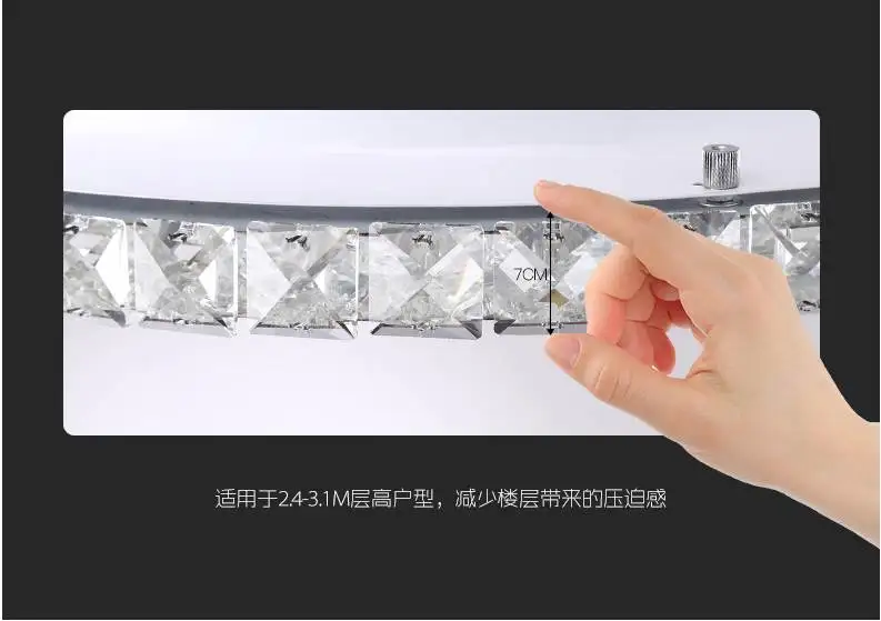 Новая круглая хрустальная люстра, освещение для дома, ledlamp, для гостиной, спальни, plafonnier, круглая светодиодная люстра, lampadari, светильники