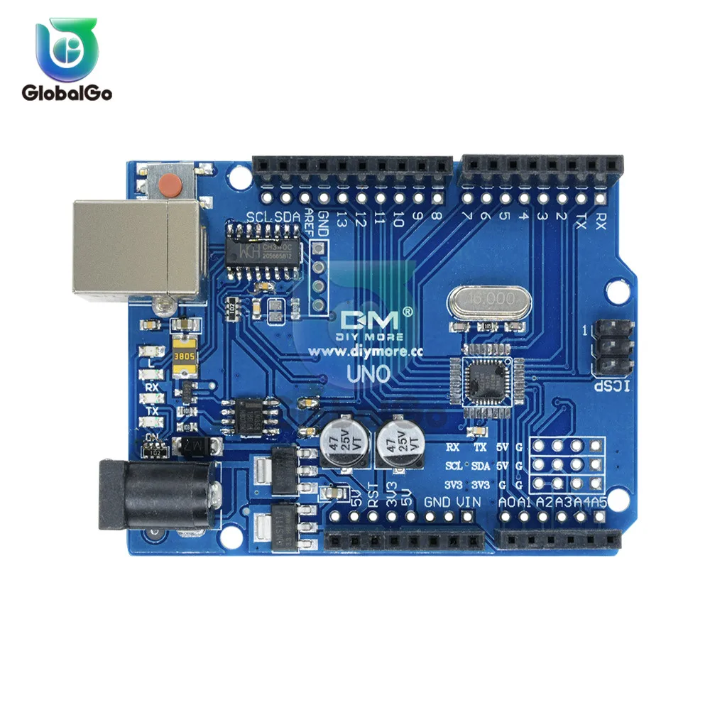 Версия CH340 для Arduino UNO R3 квадратный порт типа B USB макетная плата драйвера модуль 16