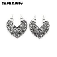 2021 new fashion 43mm 4piecesbag zinc alloy heart porous connector charms linker for diy necklace earring jewelry accessories
