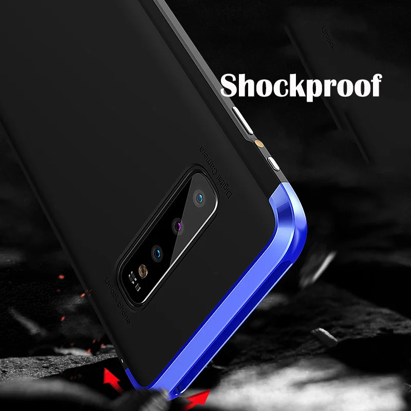 Противоударный металлический чехол-бампер для Samsung Galaxy S10 Plus S9 жесткий