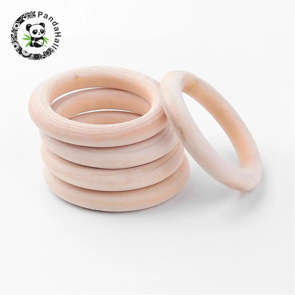 

Wood Linking Rings, Ring, PapayaWhip, 64x10mm, Hole: 45mm