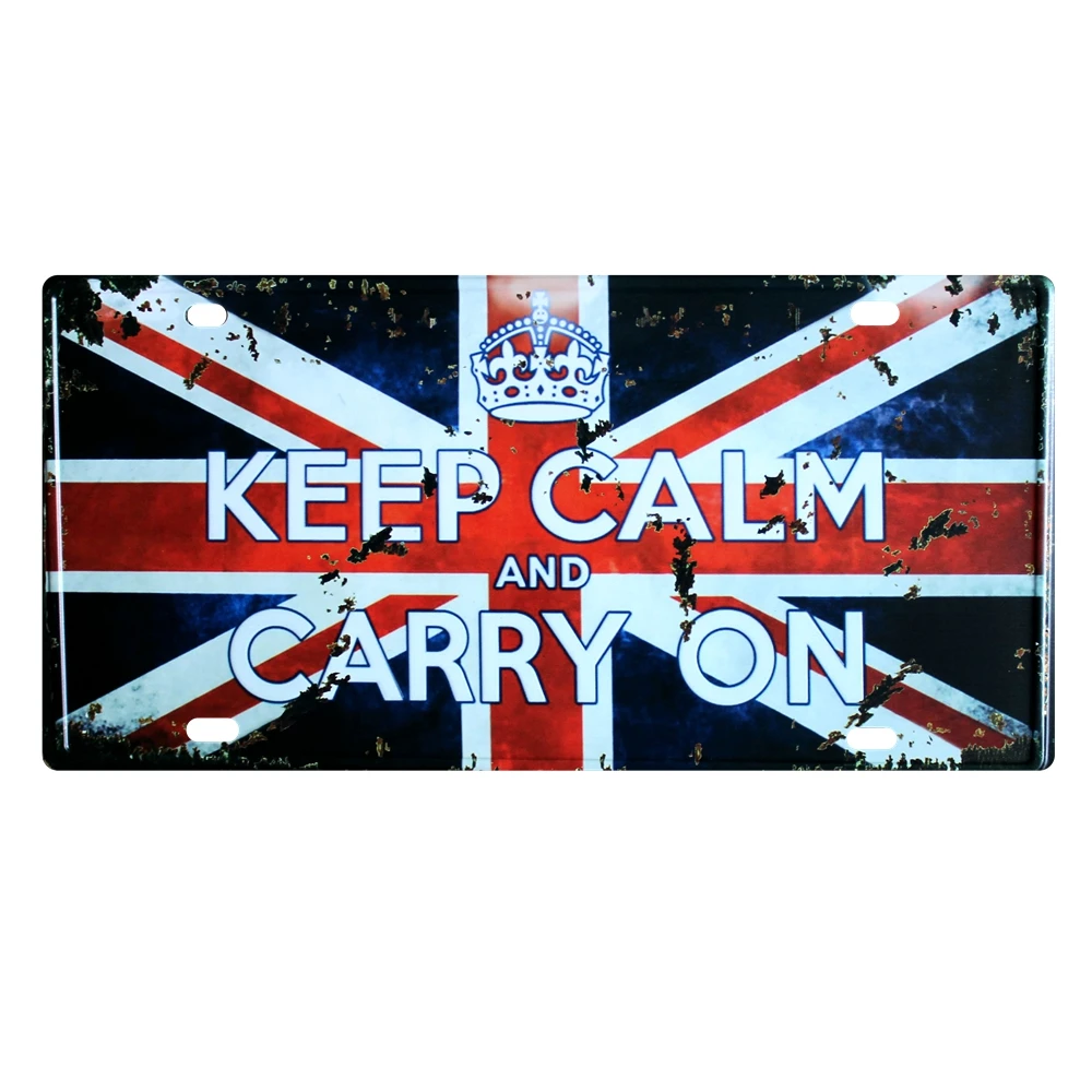 [Mike86] KEEP CALM CARRY ON Vintage Gift Craft настенная доска Декор для домашней комнаты D 71 30*15