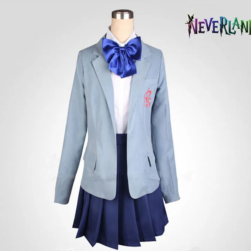 Горячая аниме Gekkan Shoujo Nozaki kun косплей Сакура Чио новая школьная форма Забавный сексуальный костюм на Хэллоуин