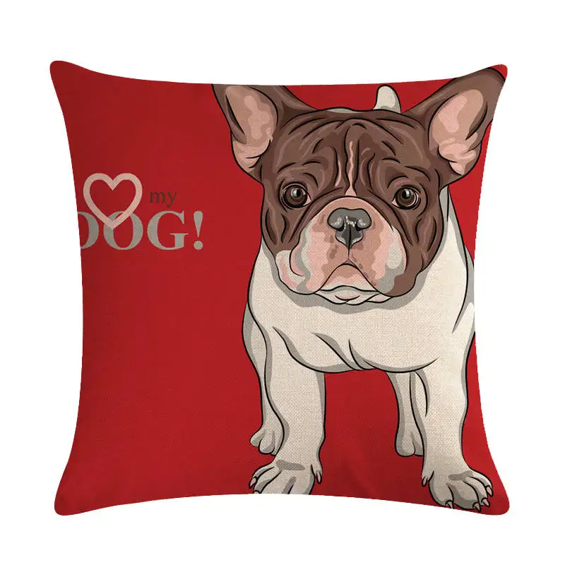 45 см x 45 м домашнее животное Американский бульдог хлопок белье dogue de Bordeaux Чехлы для подушек домашний диван украшения обнимашки наволочки ZY1155