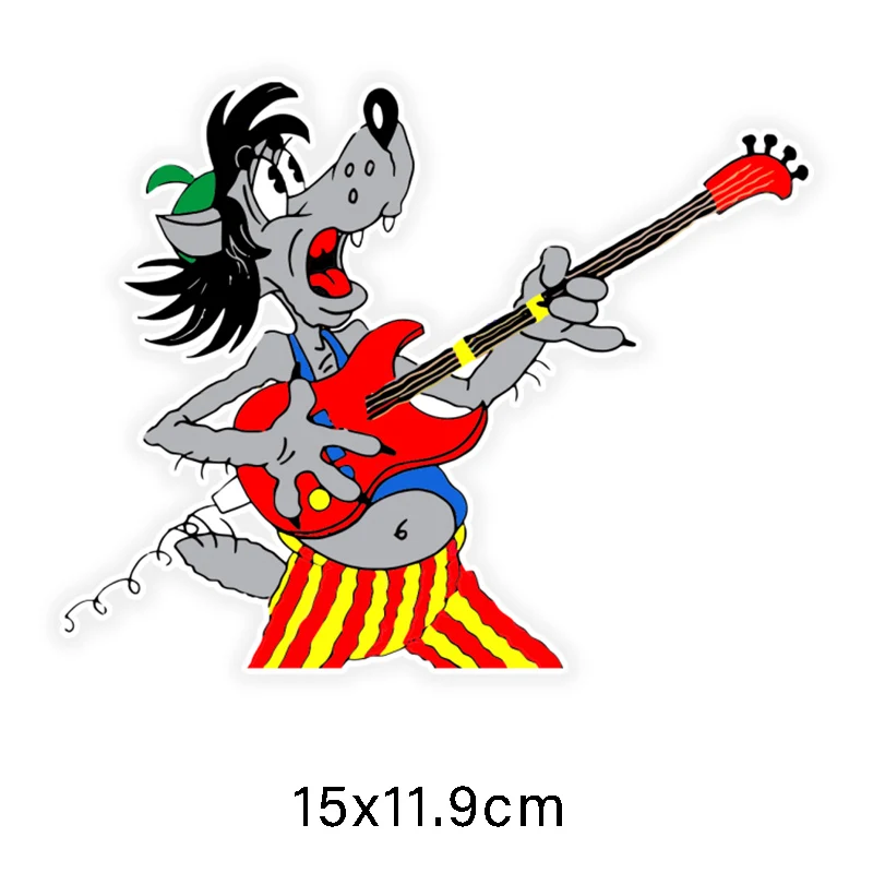 

Three Ratels LCS409# 15x11.9cm Cartoon animacartoon well, okay colorful car stickers funny car stickers styling removable decal