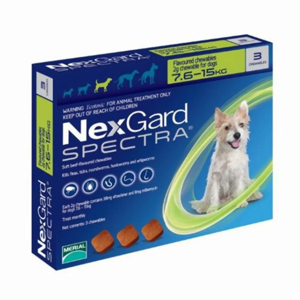 NexGard спектры пероральные трентмент для собак блох& клещей& кишки& черви& сердечные черви
