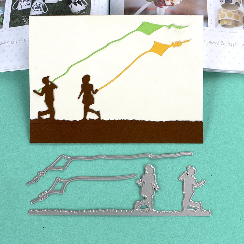 Металлические Вырубные штампы duрождения детские игры Кайты рамка трафарет