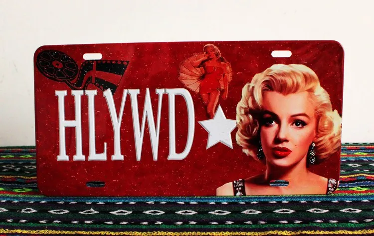 50 шт./лот металлический знак потертый шик оптовая продажа Монро постер оловянные