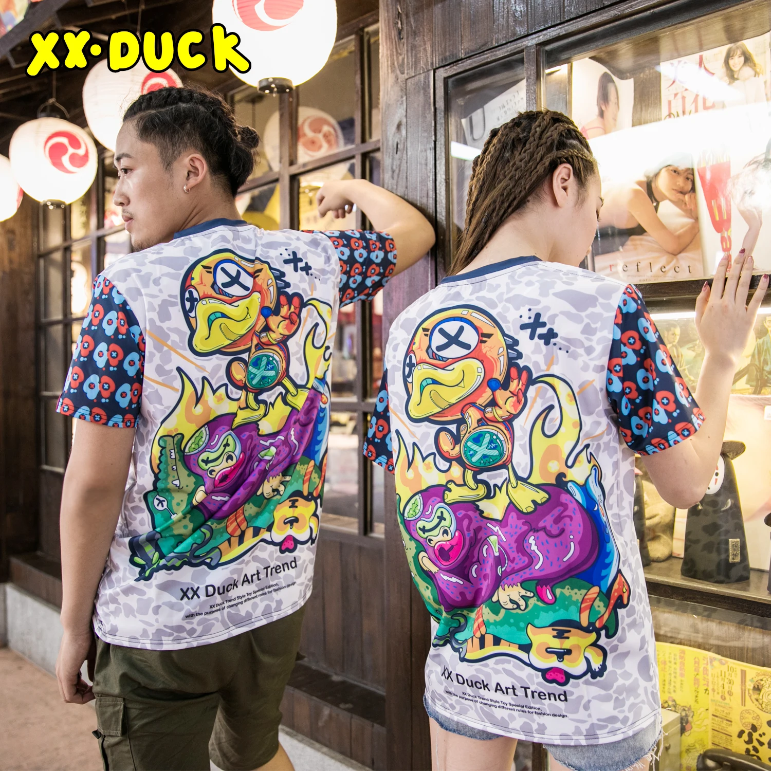 Женская футболка в стиле хип хоп XXDUCK модная дышащая с коротким рукавом и