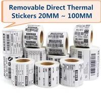 removable direct thermal label waterproof labels 4030 5030 6040 7050 8050 10080 for zebra desktop printer gc420d
