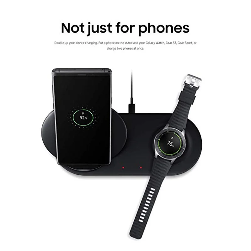 Беспроводное зарядное устройство для Samsung Galaxy Note 9 S9 Gear S3 2 в 1 | Мобильные телефоны