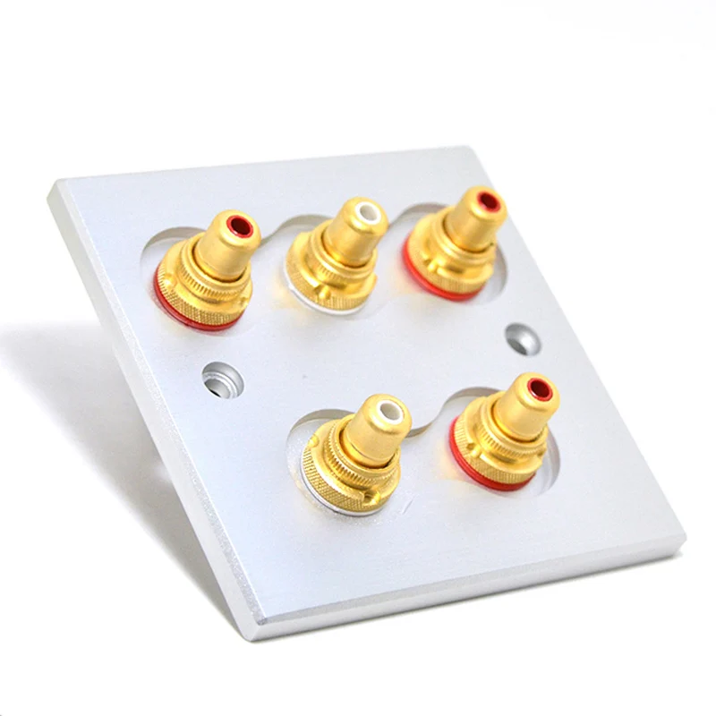 Acrolink Hi End позолоченный настенный разъем RCA|socket speaker|rca wall socketrca |