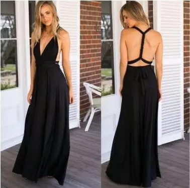 Style 12 Женские сексуальные женские макси Клубное Бандажное платье Длинные вечерние многоходовые качели платье-трансформер Бесконечность халат подружки невесты Boho женское платье - Цвет: Style 12