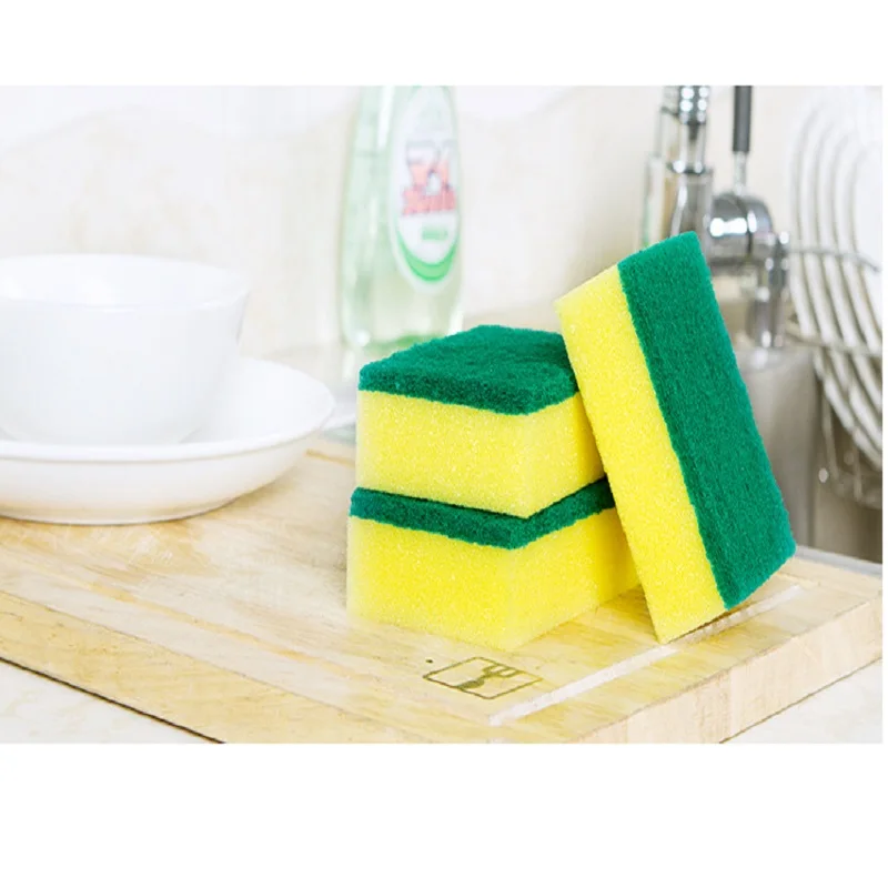 2 шт. губка для кухонной посуды полотенце салфетка мытья домашнее уборки кухонные