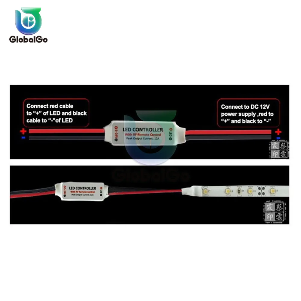 8 режимов 12V светодиодный RF Беспроводной дистанционного Управление