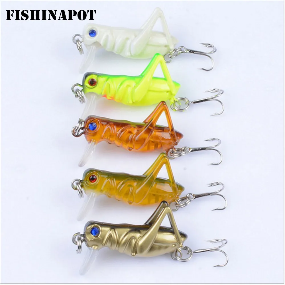 FISHINAPOT 1 шт. 40 мм 3 г Кузнечик насекомые рыболовные приманки Летающий воблер