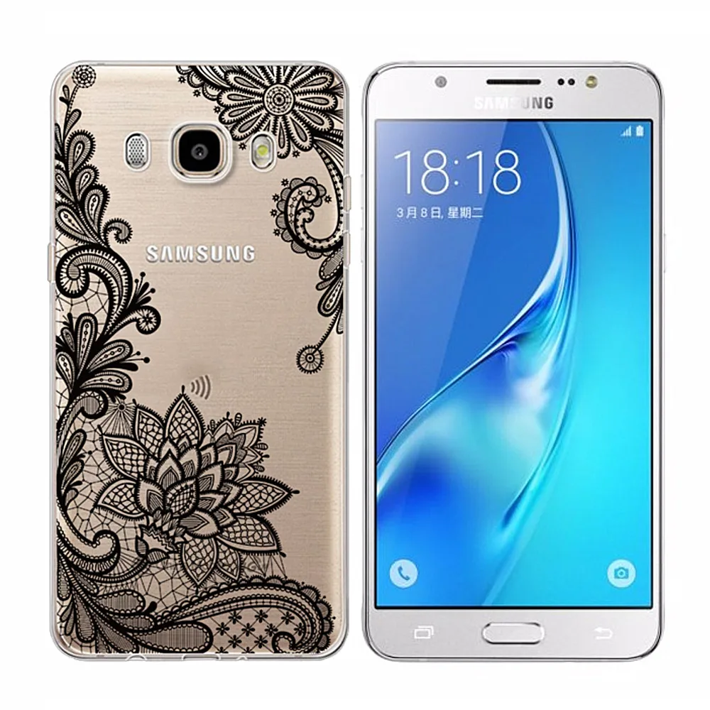 Кружевная мандала цветок Мягкий ТПУ силикон для Samsung Galaxy S9 S8 Plus S6 S7 Edge S5 S4 A3 A5 A7 J1 J3 J5