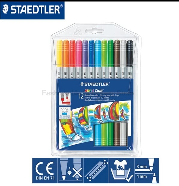 STAEDTLER 320NWP12 цветные художественные маркеры ручки с двойной головкой акварельная