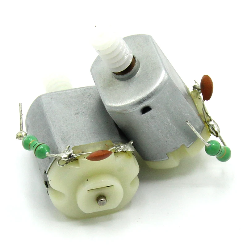 130 двигатель постоянного тока + конденсатор Червячная Шестерня DC3-6V diy игрушечные