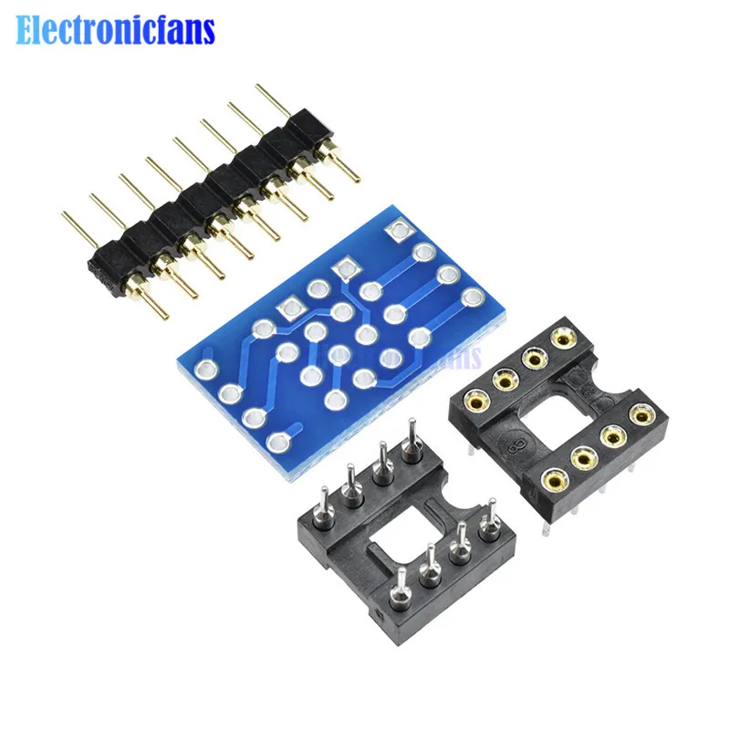 Двойной DIP8 К DIP8 Mono Opamp PCB+ Pin+ разъем для NE5532 OPA2132 OPA627 TL072 P07