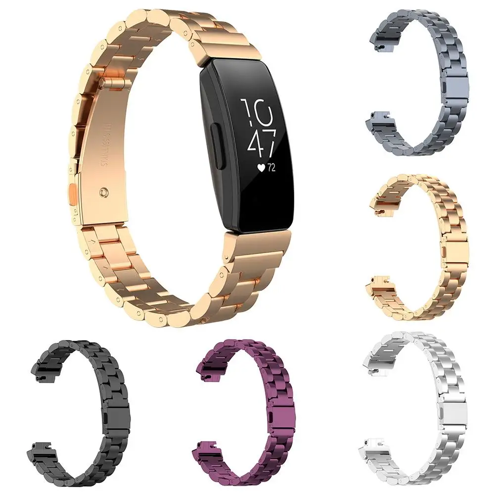 

Новый Сменный металлический ремешок для часов Fitbit Inspire/Inspire HR, сменный металлический ремешок для смарт-браслета, ремешок для часов