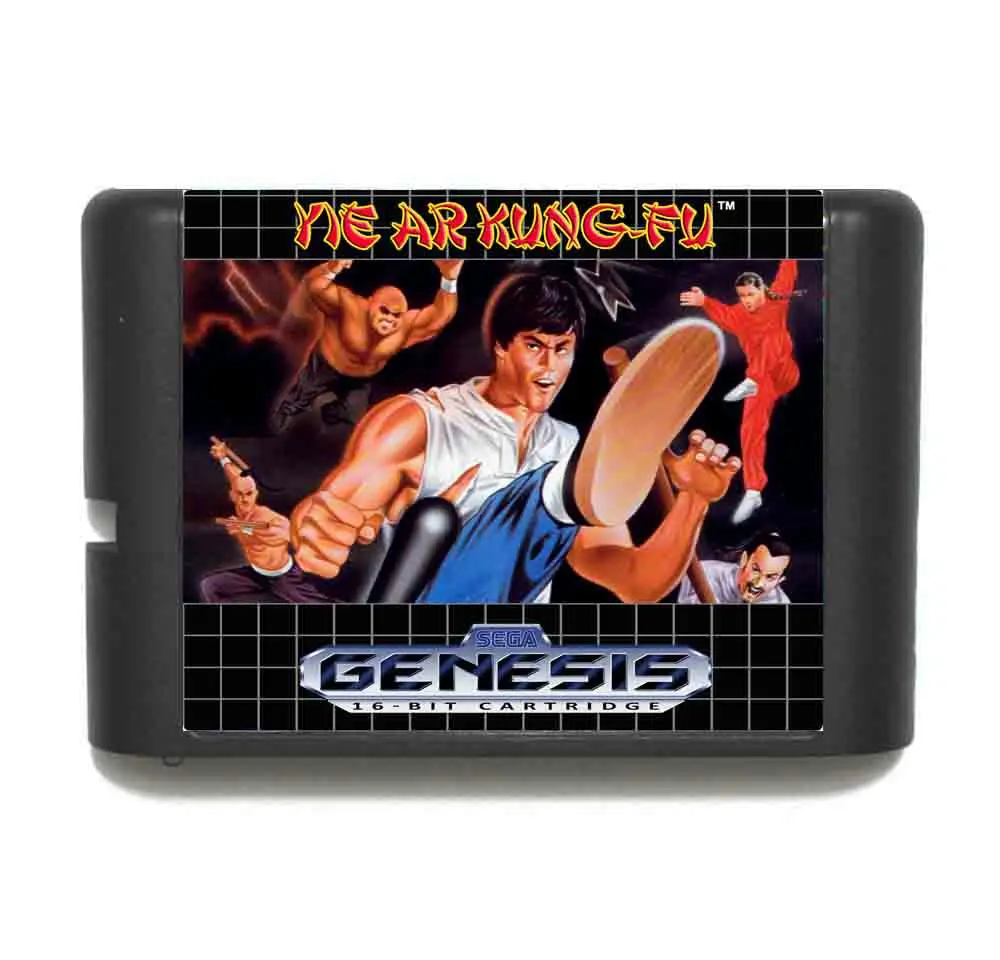 Позволило выявить значен Ar кунг фу 16 бит MD карточная игра с коробку для Sega игры Mega