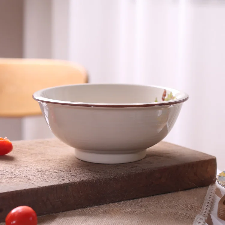 Japan Style Bamboo Plant handpanited ceramic bowls 8 inch porcelain tableware under glazed noodle soup round fruit bowl | Дом и сад