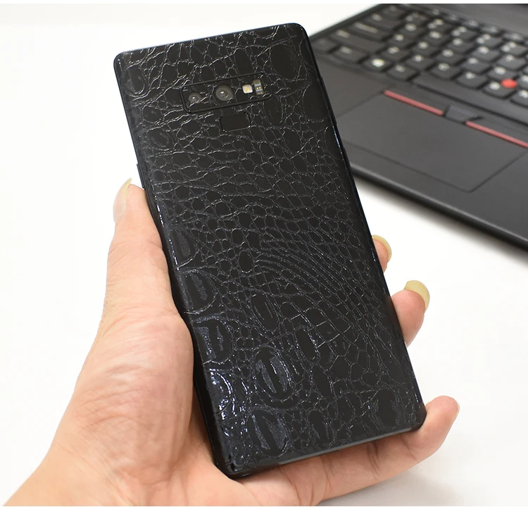 Роскошный DIY кожаный стикер для кожи пленка задней панели корпуса Защитная SAMSUNG