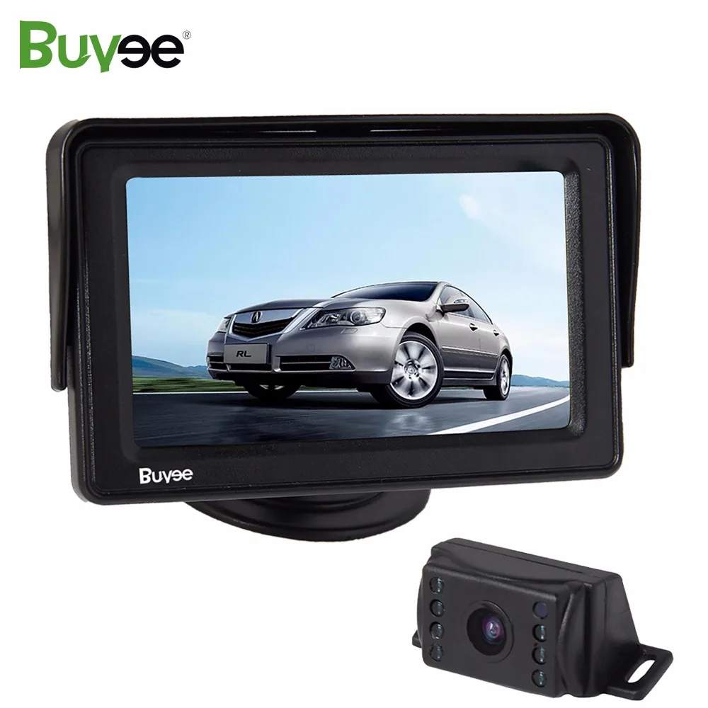 Buyee 4 3 ''ЖК дисплей заднего вида автомобиля монитор + водонепроницаемый ИК