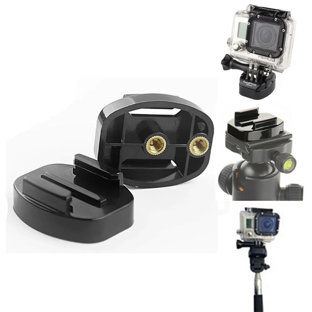 Быстросъемный кронштейн для штатива с 1/4 дюймовыми гайками Gopro Hero 7/6/5/4/3/3 +/4 SJCAM SJ4000