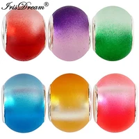 20pcs lot matte finish mixed round loose murano spacer crystal glass beads fit pandora charms bracelet for diy jewelry making