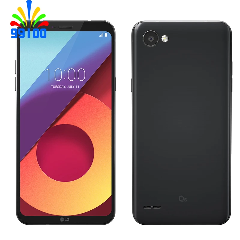 Восстановленный Оригинальный разблокированный сотовый телефон LG Q6 5 дюйма 3 ГБ