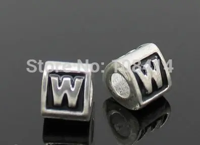 Бусина Шарм Алфавит с большим отверстием для браслета|beads charms|big holefor diy |