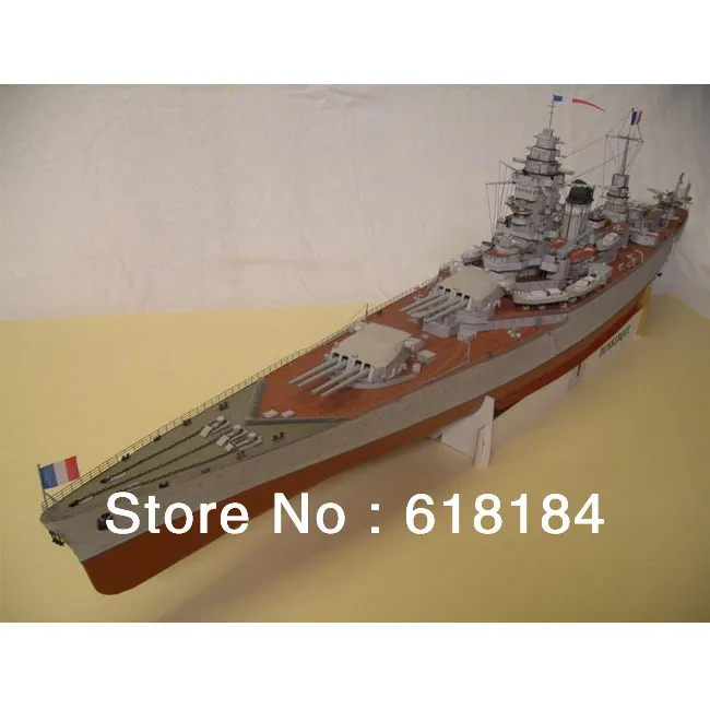 Бесплатная пересылка игрушки новый 2016 бумажная модель линкор 107 см длиной 1:200