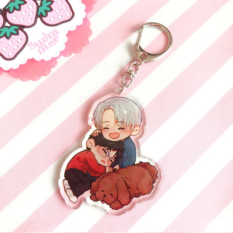 Хит продаж Аниме на льду брелок Виктор Никифоров подвеска Katsuki Косплэй сумка для