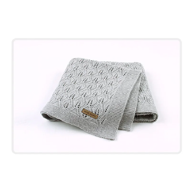 82W513 Grey Детское одеяло из трикотажного хлопка; летние вещи для пеленки для новорожденных; одеяло для коляски; одежда; Cobertor Infantil; ежемесячное детское одеяло - Цвет: 82W513 Grey