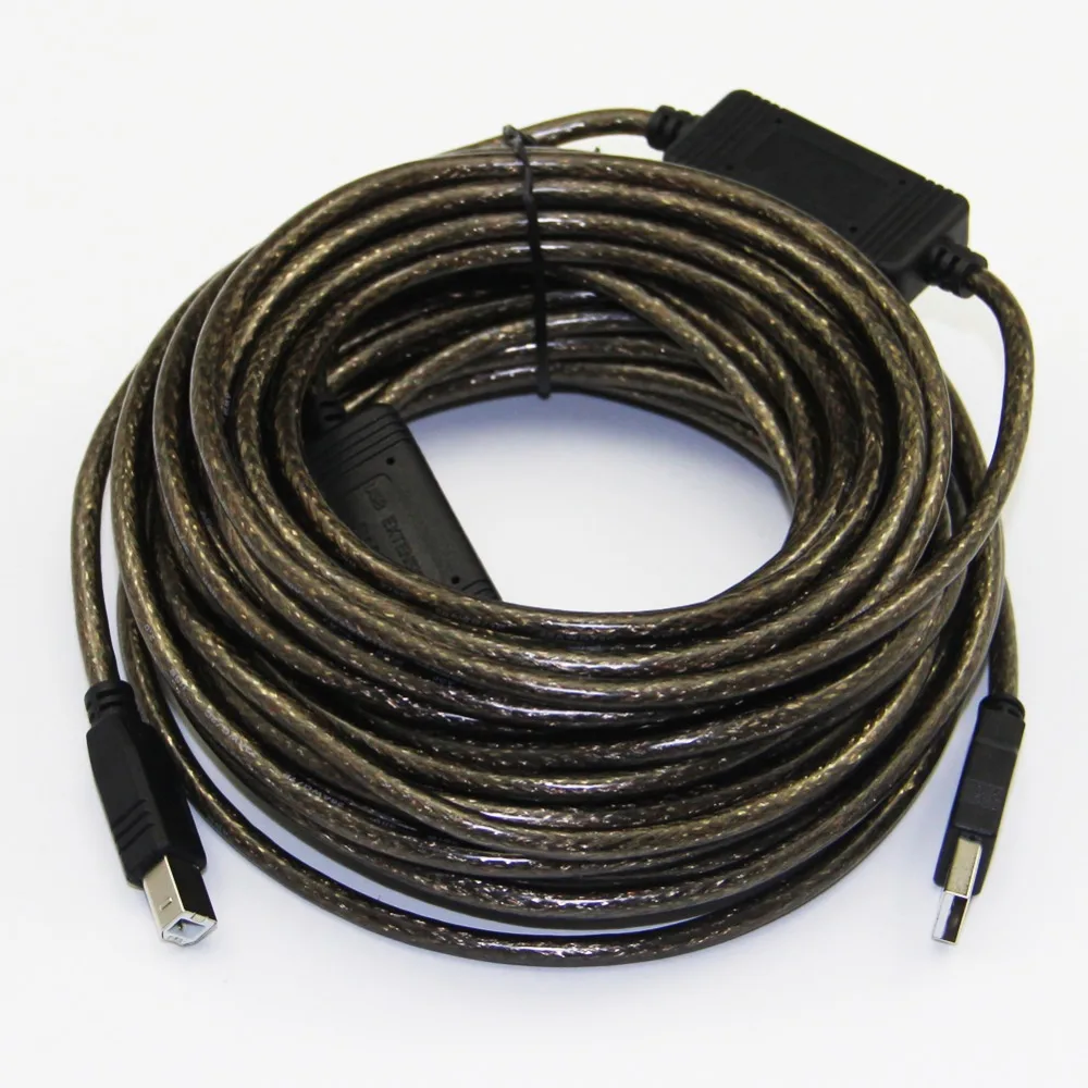 Кабель для принтера Bochara USB 2 0 Type A Male B Buit in Dual IC Chipset двойное экранирование (фольга +