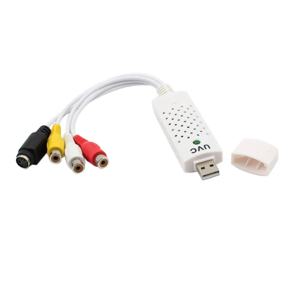 Портативный USB 2 0 адаптер для видеозахвата конвертер Easycap Аудио захвата карты VHS