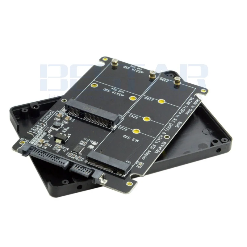 2 в 1 комбинированный адаптер M.2 NGFF B key и mSATA SSD на SATA 3 0 конвертер карты
