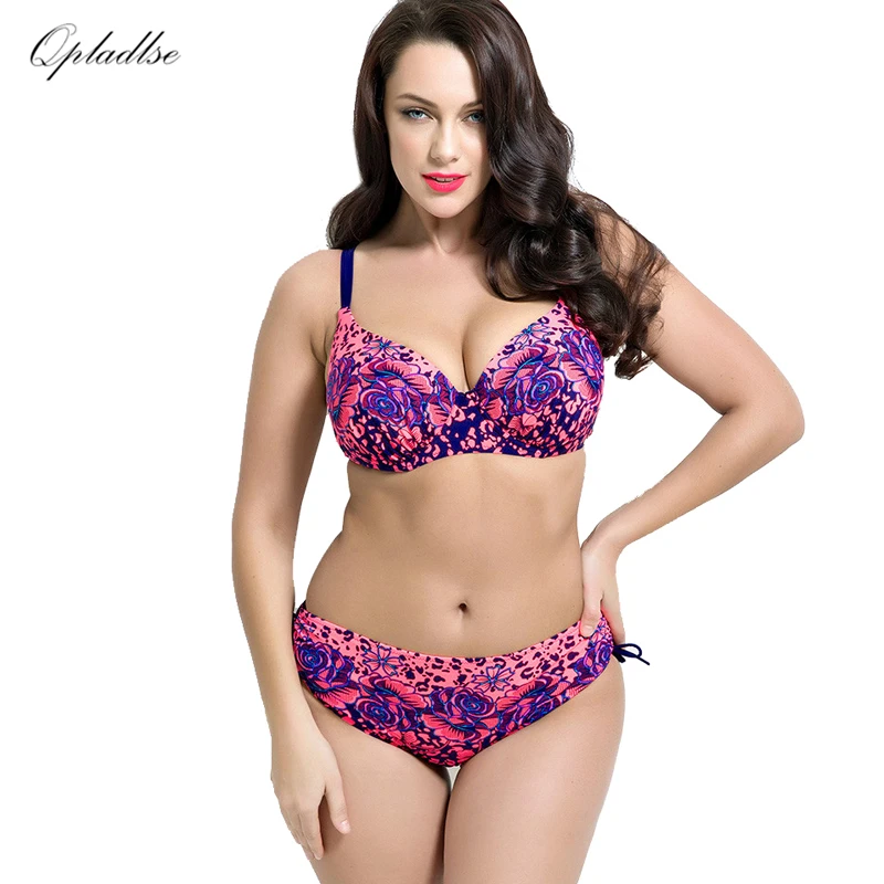 Пикантные Купальники для малышек женщин Большие размеры закрытый Купальник Push Up