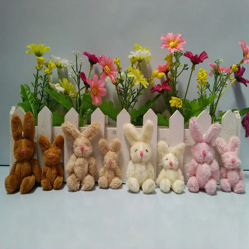 Длинная шерстяная подвеска в виде кролика 6 см 8 см|mini bunny|plush pendantplush lot |