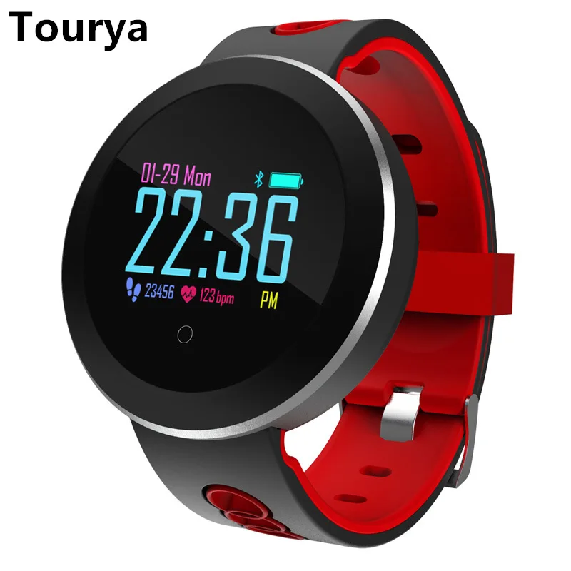 Tourya Q8 Pro IP68 Waterproof Unisex Fitness Tracker Smart Watch Bracelet Sport Heart Rate Smartwatch Monitor For Android IOS |