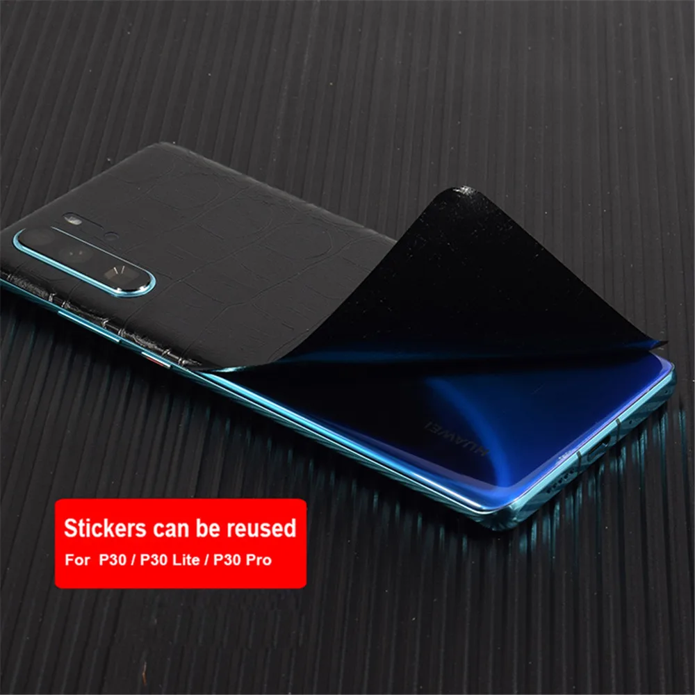 Back Cover Soft Film For Huawei P30 Pro Lite 3D Camo Armor Crocodile Wooden Skin Body Sticker P30Pro P30Lite |