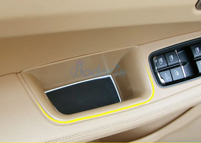 Для Porsche Macan 2014 2015 2016 2017 2018 дверной держатель подлокотник коробка для хранения