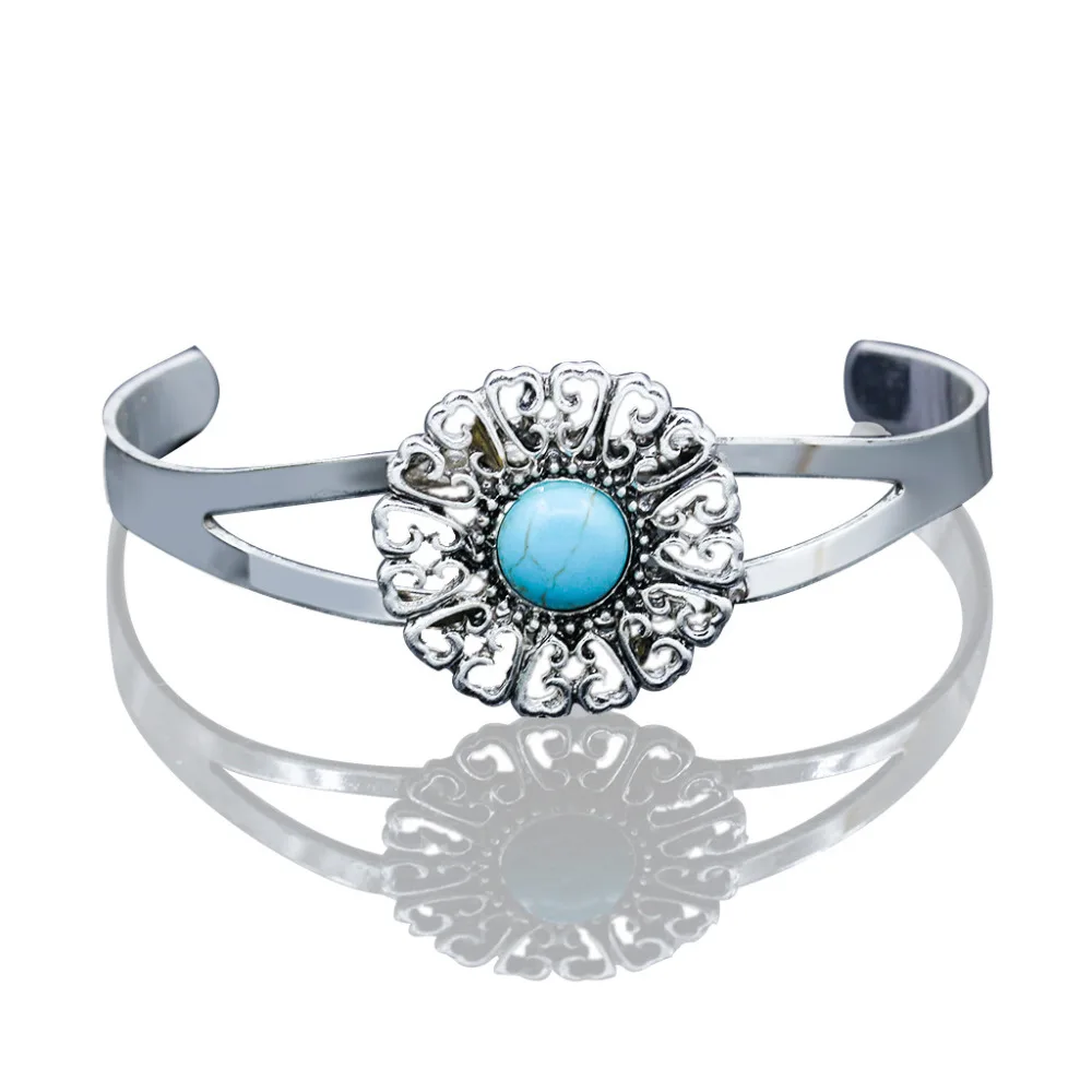 Браслеты с синими бусинами натуральные камни открытые манжеты искусственный