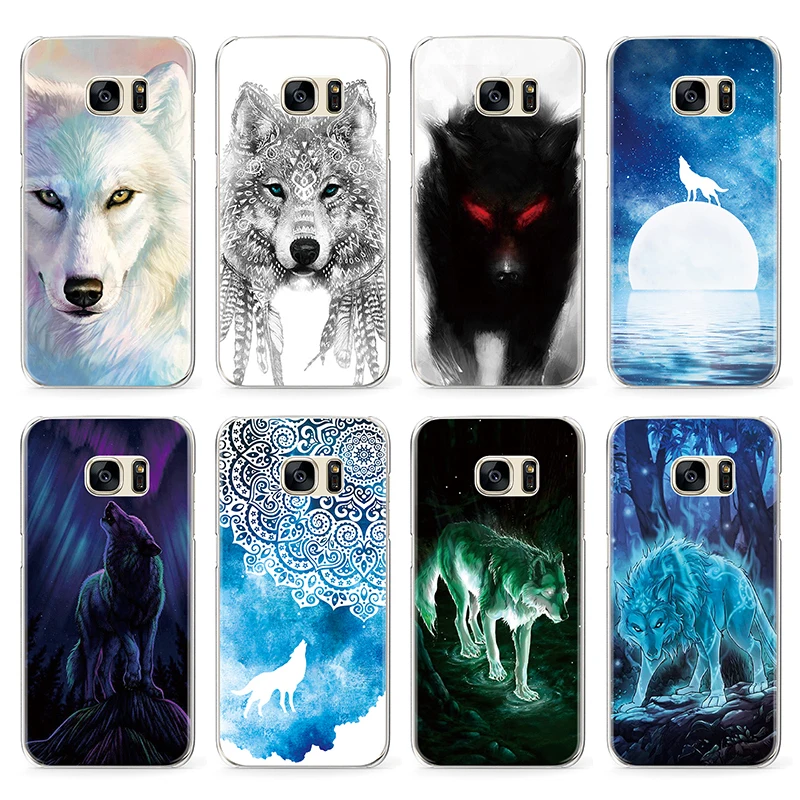 Wolf Pattern Transparent Cover for Samsung Galaxy J7 2015/J7 2016/J7 2017 Phone Case|cover samsung galaxy|cover samsungcover pattern |