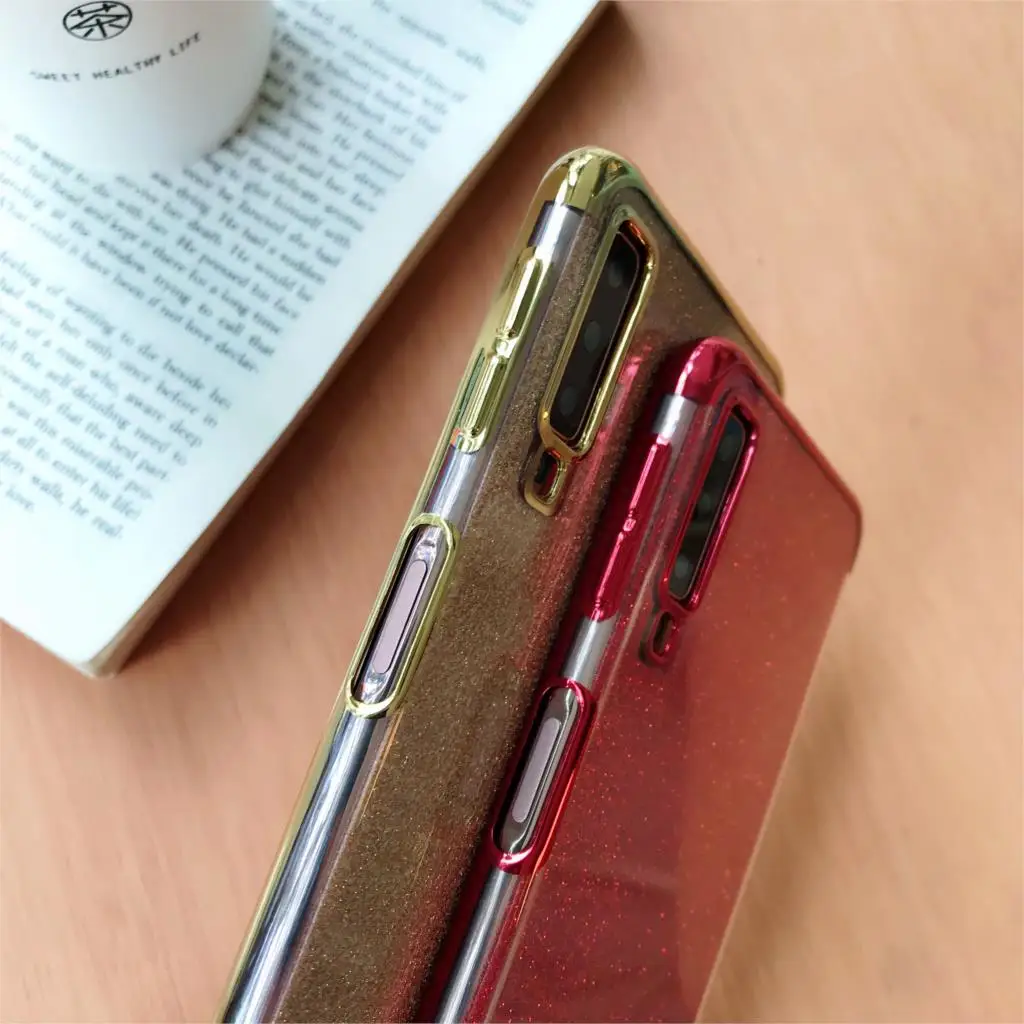 Glitter Silicone TPU Case For Samsung A50 Cover Bling M10 M20 M30 A10 A20 A30 A70 A6 A7 A8 J4 J6 2018 S10 S10E S9 Plus |