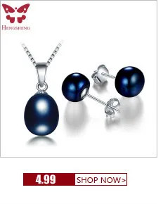 HENGSHENG natural freshwater pearl jewelry sets for women wedding jewerly sets pearl pendantd necklace and pearls stud earrings